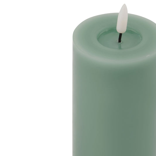 Luxe Collection Melt Effect 3x6 Sage LED Wax Candle - Darlington's Décor