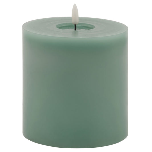 Luxe Collection Melt Effect 5x5 Sage LED Wax Candle - Darlington's Décor