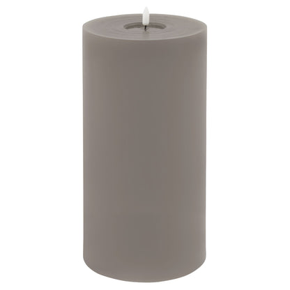 Luxe Collection Melt Effect 6x12 Grey LED Wax Candle - Darlington's Décor