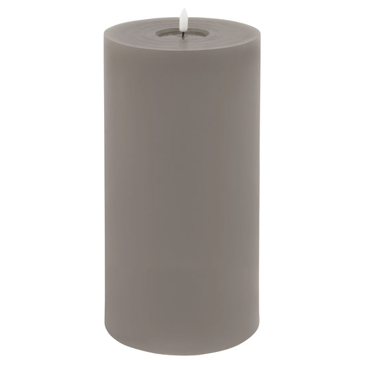 Luxe Collection Melt Effect 6x12 Grey LED Wax Candle - Darlington's Décor