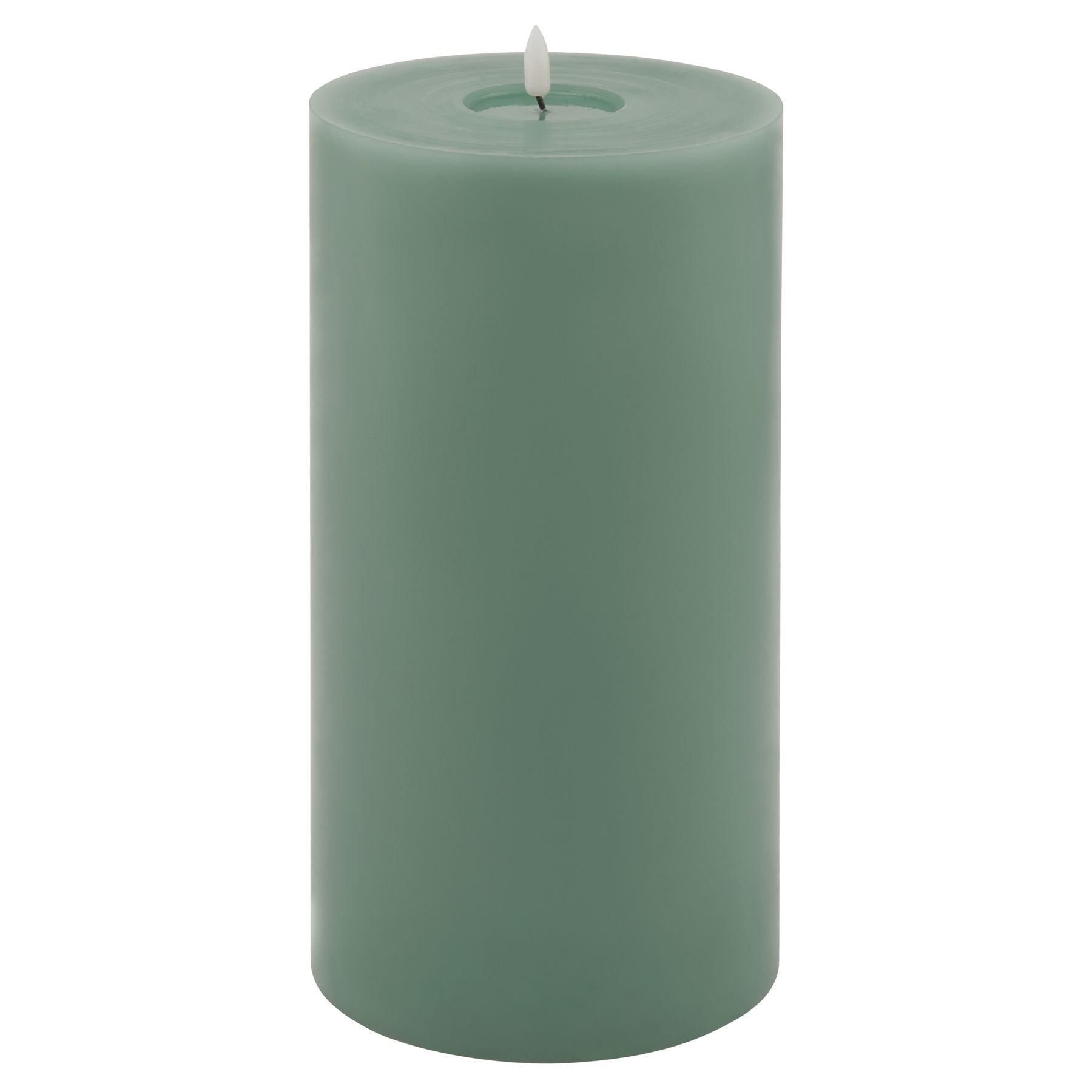 Luxe Collection Melt Effect 6x12 Sage LED Wax Candle - Darlington's Décor