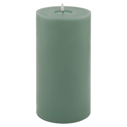 Luxe Collection Melt Effect 6x12 Sage LED Wax Candle - Darlington's Décor