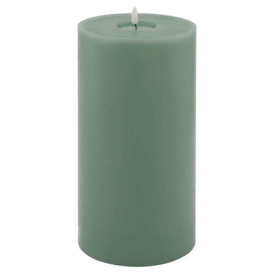 Luxe Collection Melt Effect 6x12 Sage LED Wax Candle - Darlington's Décor