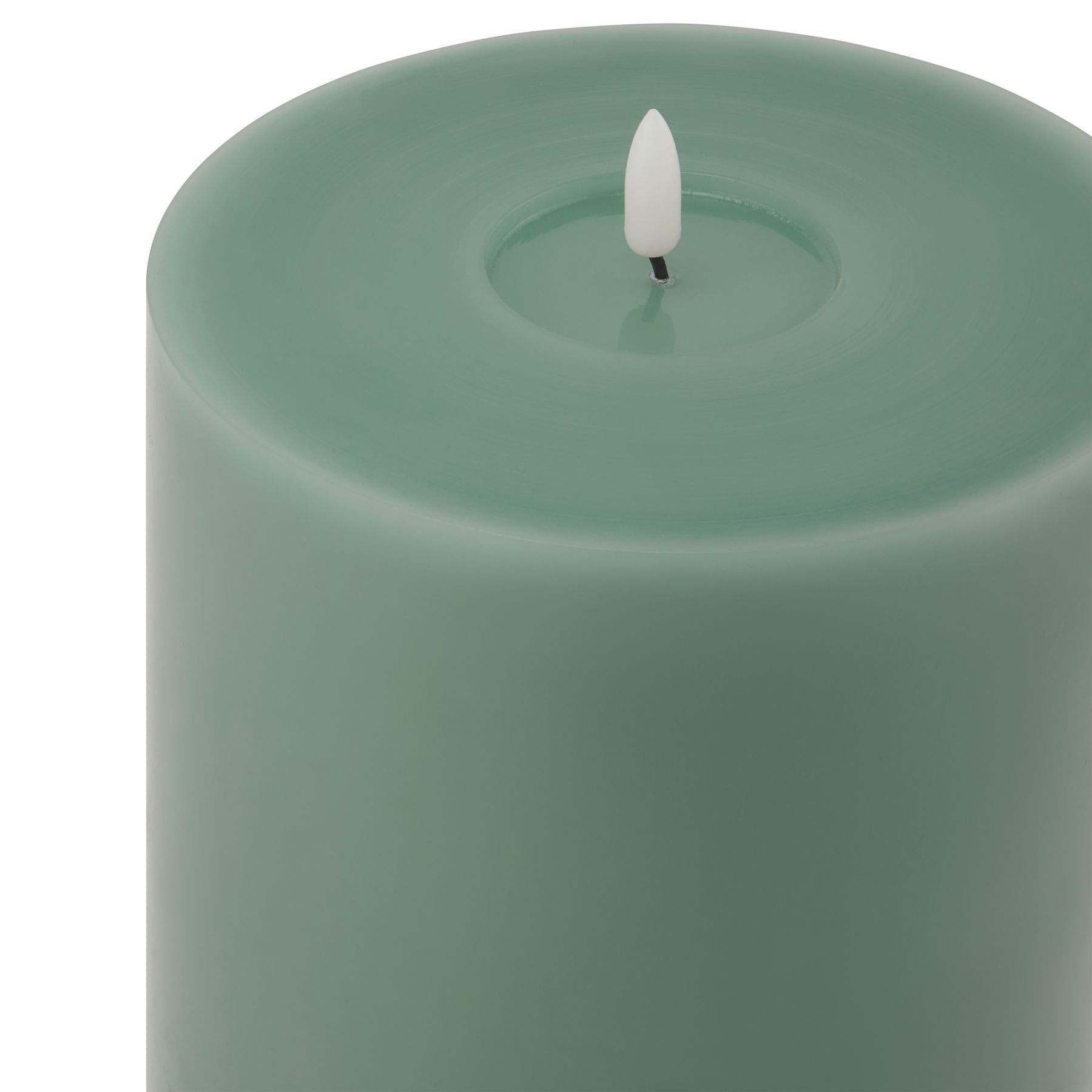 Luxe Collection Melt Effect 6x12 Sage LED Wax Candle - Darlington's Décor