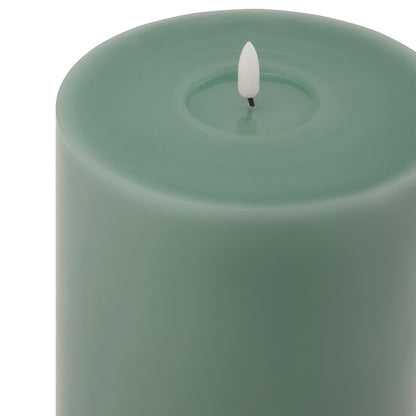 Luxe Collection Melt Effect 6x12 Sage LED Wax Candle - Darlington's Décor