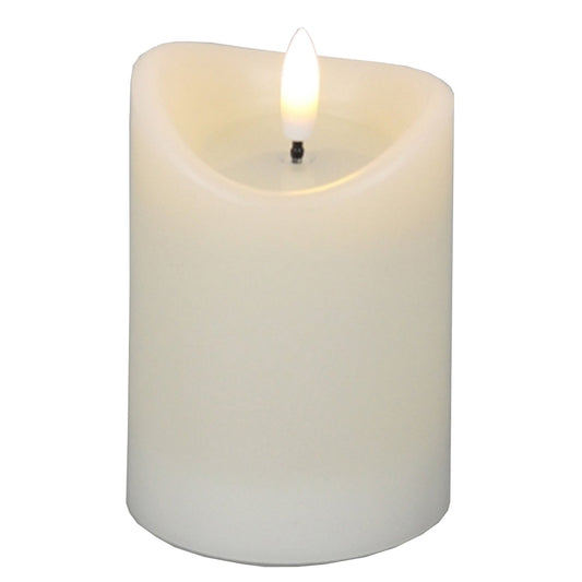 Luxe Collection Natural Glow 2.75x4 Cream Melted LED Candle - Darlington's Décor