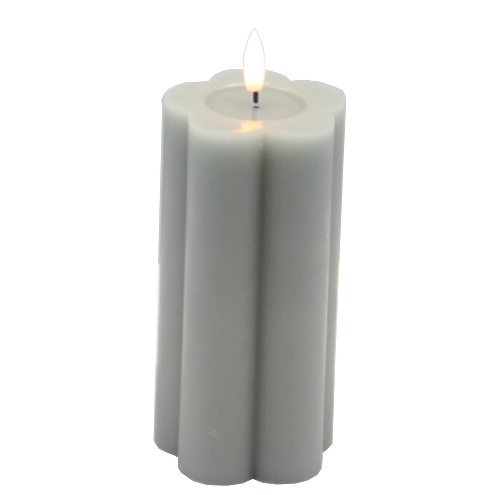 Luxe Collection Natural Glow 2.75x5 Grey LED Candle - Darlington's Décor