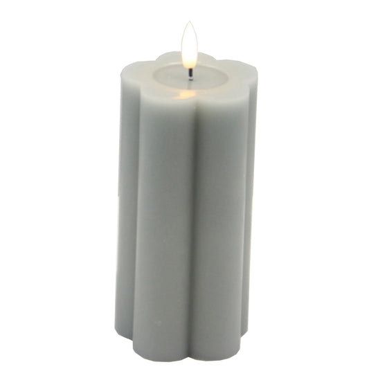 Luxe Collection Natural Glow 2.75x5 Grey LED Candle - Darlington's Décor
