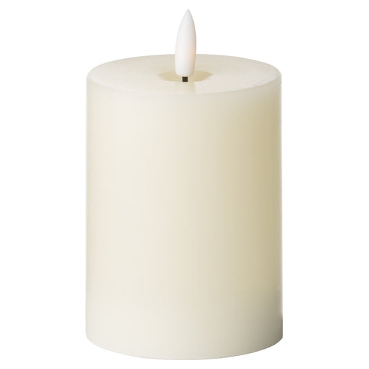 Luxe Collection Natural Glow 3 x 4 LED Cream Candle for Ambiance - Darlington's Décor