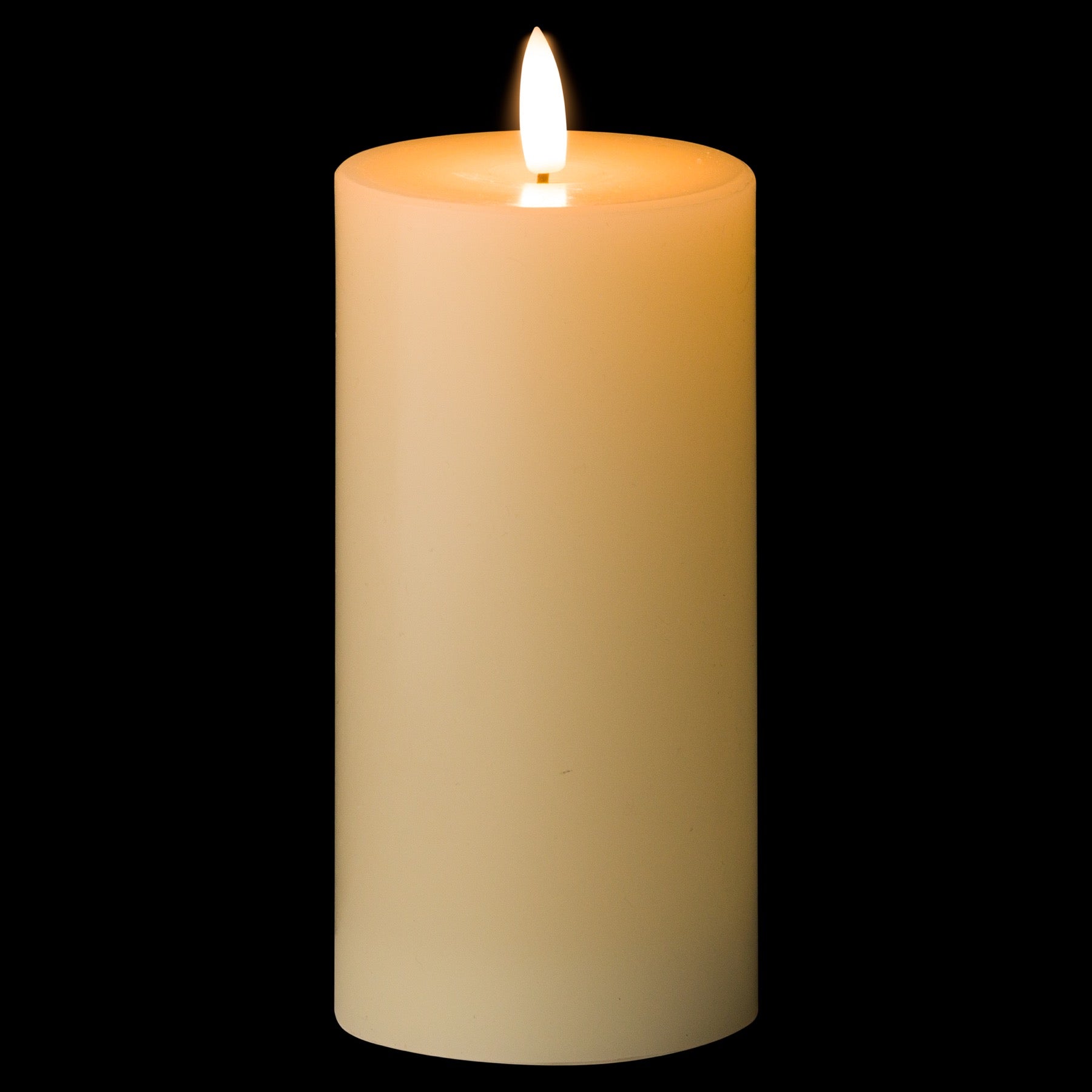 Luxe Collection Natural Glow 3 x 6 LED Cream Candle for Elegant Ambiance - Darlington's Décor