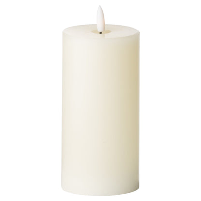 Luxe Collection Natural Glow 3 x 6 LED Cream Candle for Elegant Ambiance - Darlington's Décor