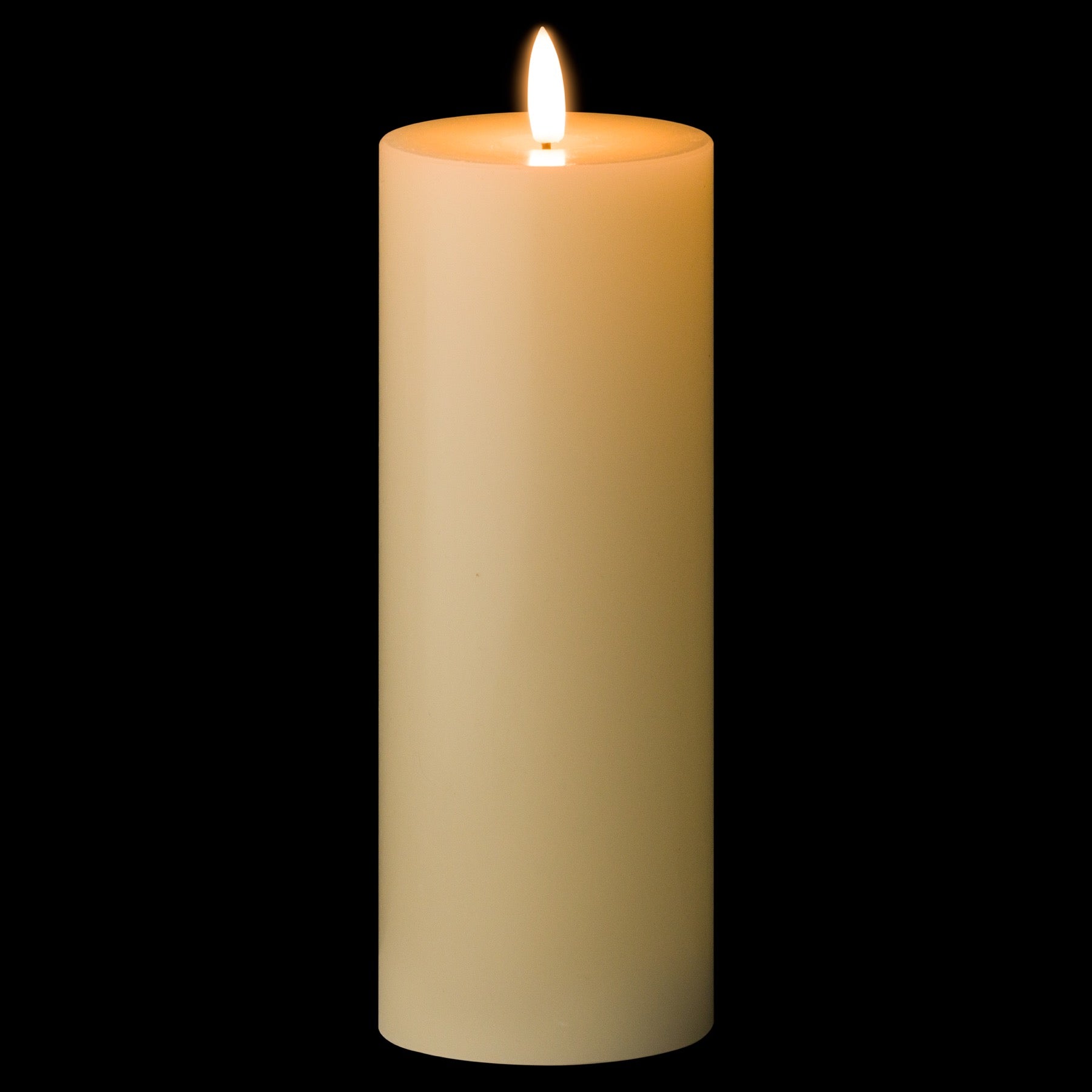 Luxe Collection Natural Glow 3 x 8 LED Cream Candle for Safe Ambiance - Darlington's Décor