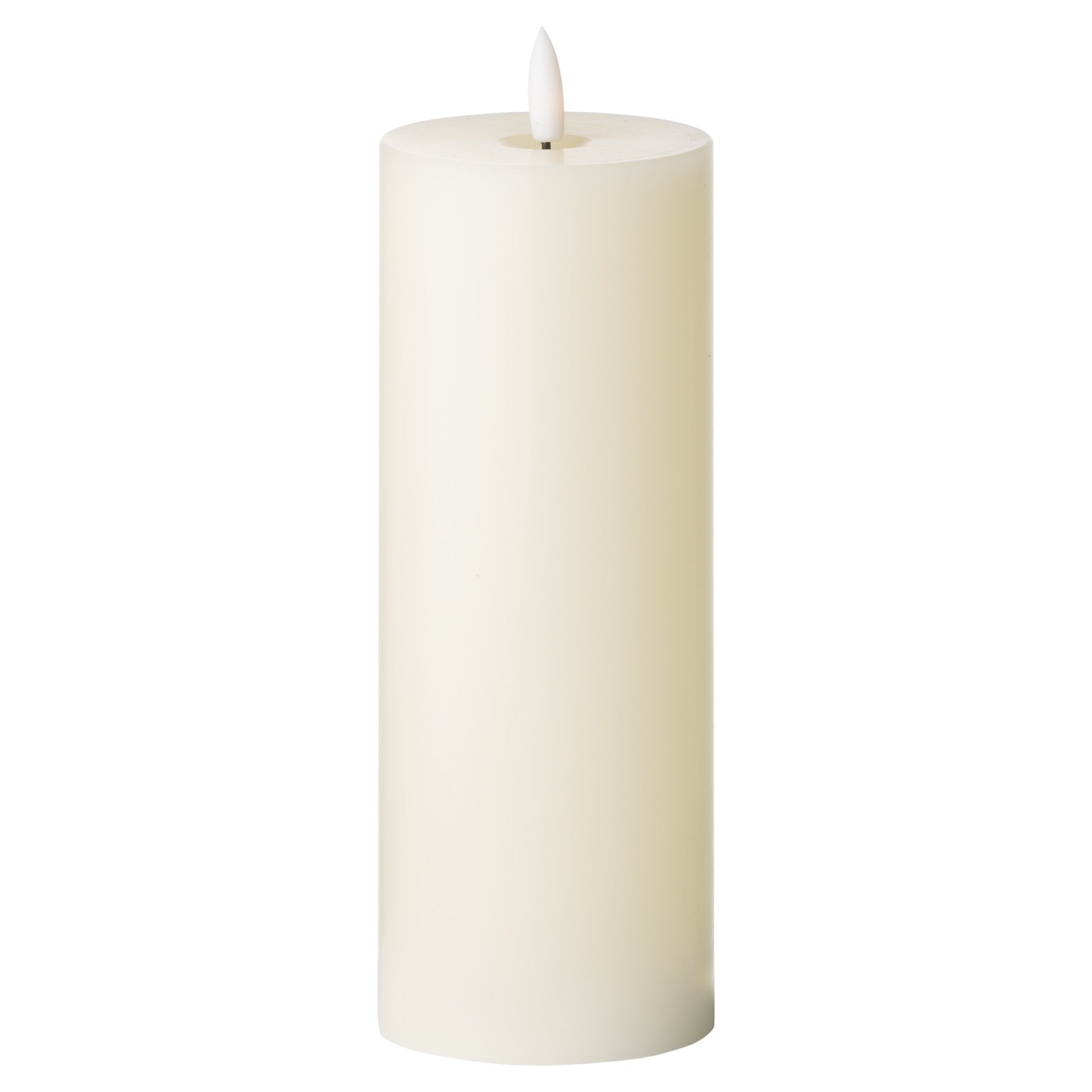 Luxe Collection Natural Glow 3 x 8 LED Cream Candle for Safe Ambiance - Darlington's Décor