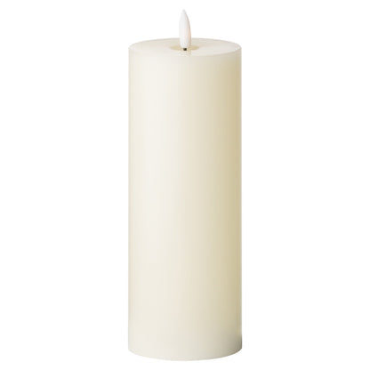 Luxe Collection Natural Glow 3 x 8 LED Cream Candle for Safe Ambiance - Darlington's Décor