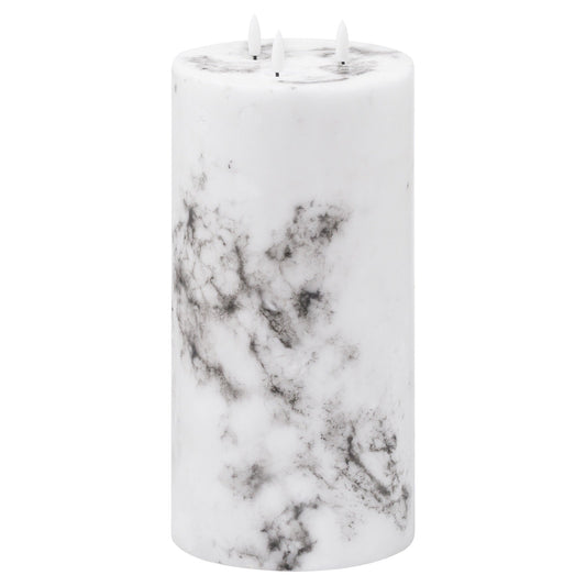 Luxe Collection Natural Glow 6x12 Marble Effect LED Candle - Darlington's Décor