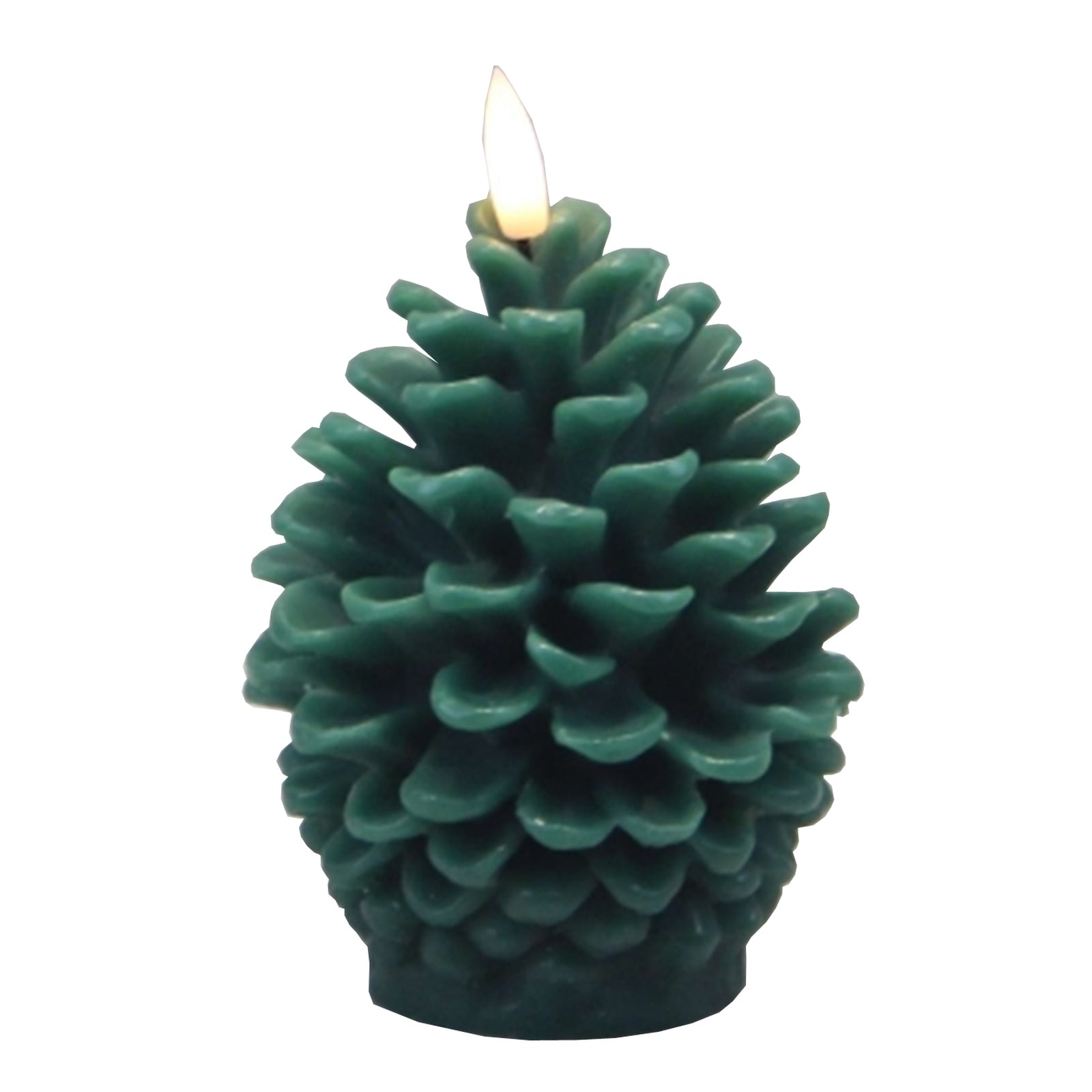 Luxe Collection Natural Glow Green Pinecone LED Wax Candle - Darlington's Décor