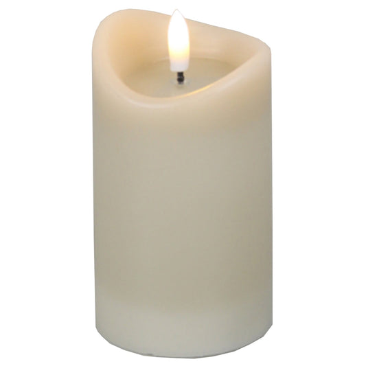 Luxe Collection Natural Glow Taupe Melted LED Candle - Darlington's Décor