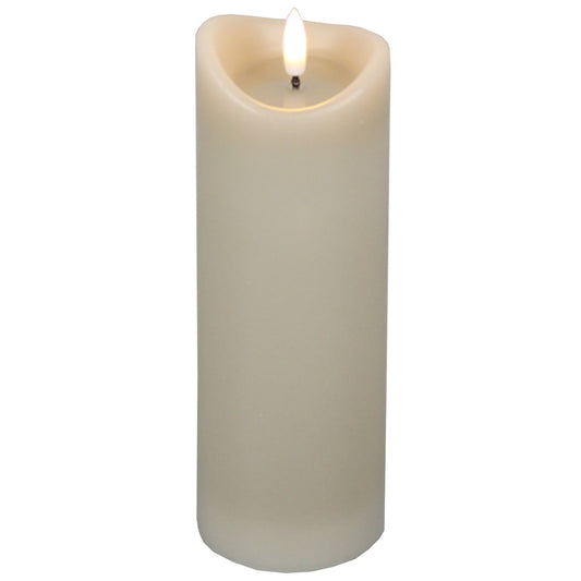 Luxe Collection Natural Glow Taupe Melted LED Candle - Darlington's Décor