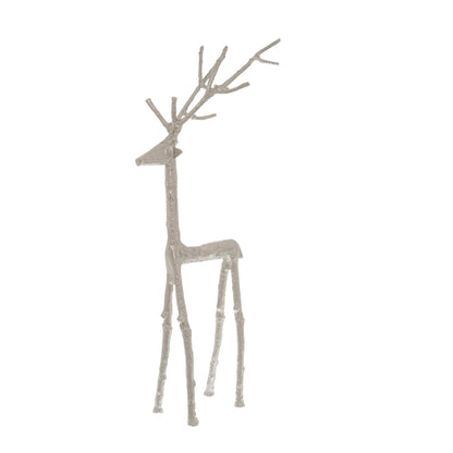 Majestic Silver Standing Stag Ornament for Elegant Décor - Darlington's Décor