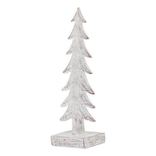 Medium Snowy Forest Tree Sculpture for Winter Decor - Darlington's Décor