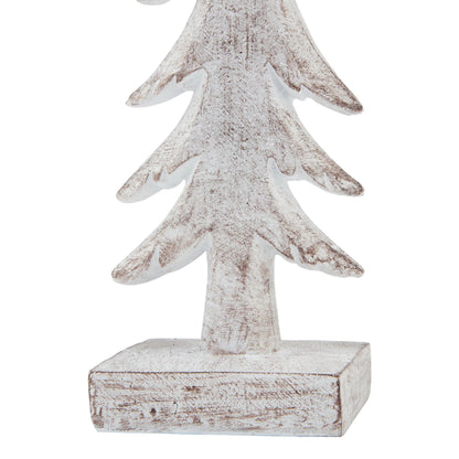 Medium Snowy Forest Tree Sculpture for Winter Decor - Darlington's Décor