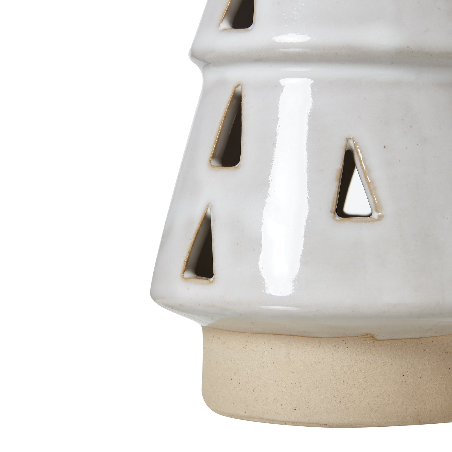 Medium White Ceramic Cut - Out Tree With LED Lights Decor - Darlington's Décor