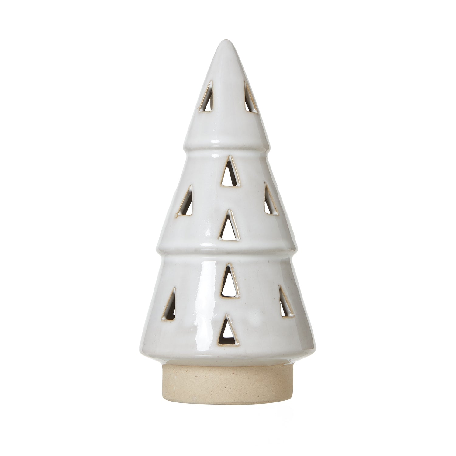 Medium White Ceramic Cut - Out Tree With LED Lights Decor - Darlington's Décor