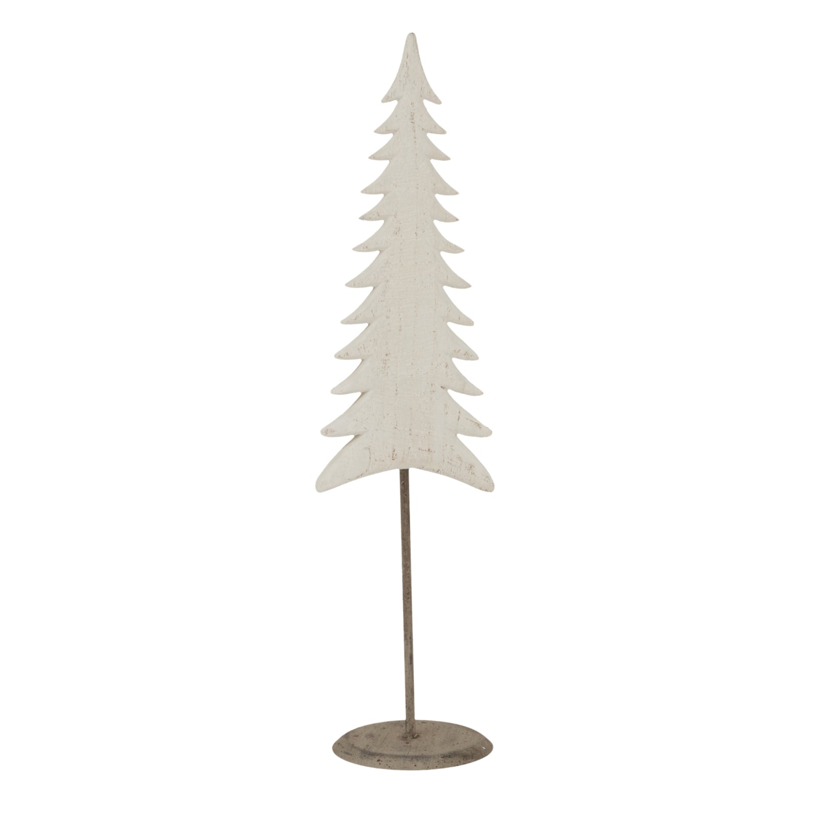 Medium Whitewashed Tall Tree On Stand for Stylish Decor - Darlington's Décor