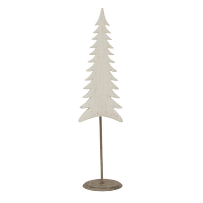 Medium Whitewashed Tall Tree On Stand for Stylish Decor - Darlington's Décor