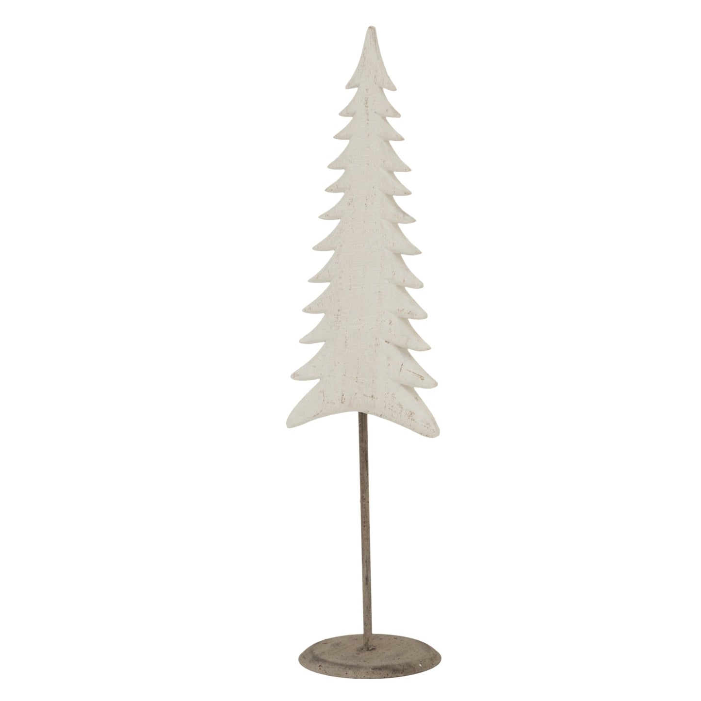 Medium Whitewashed Tall Tree On Stand for Stylish Decor - Darlington's Décor