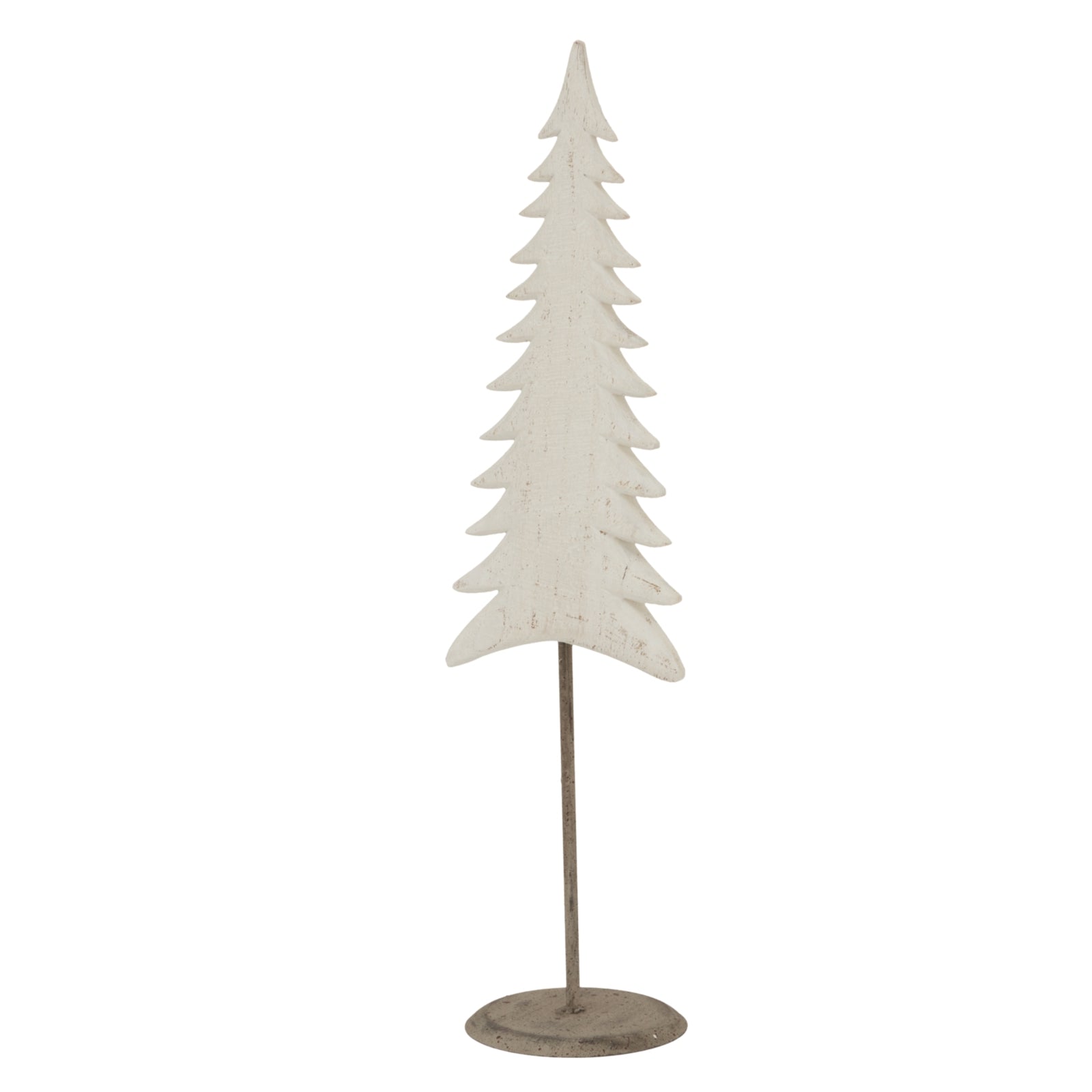 Medium Whitewashed Tall Tree On Stand for Stylish Decor - Darlington's Décor