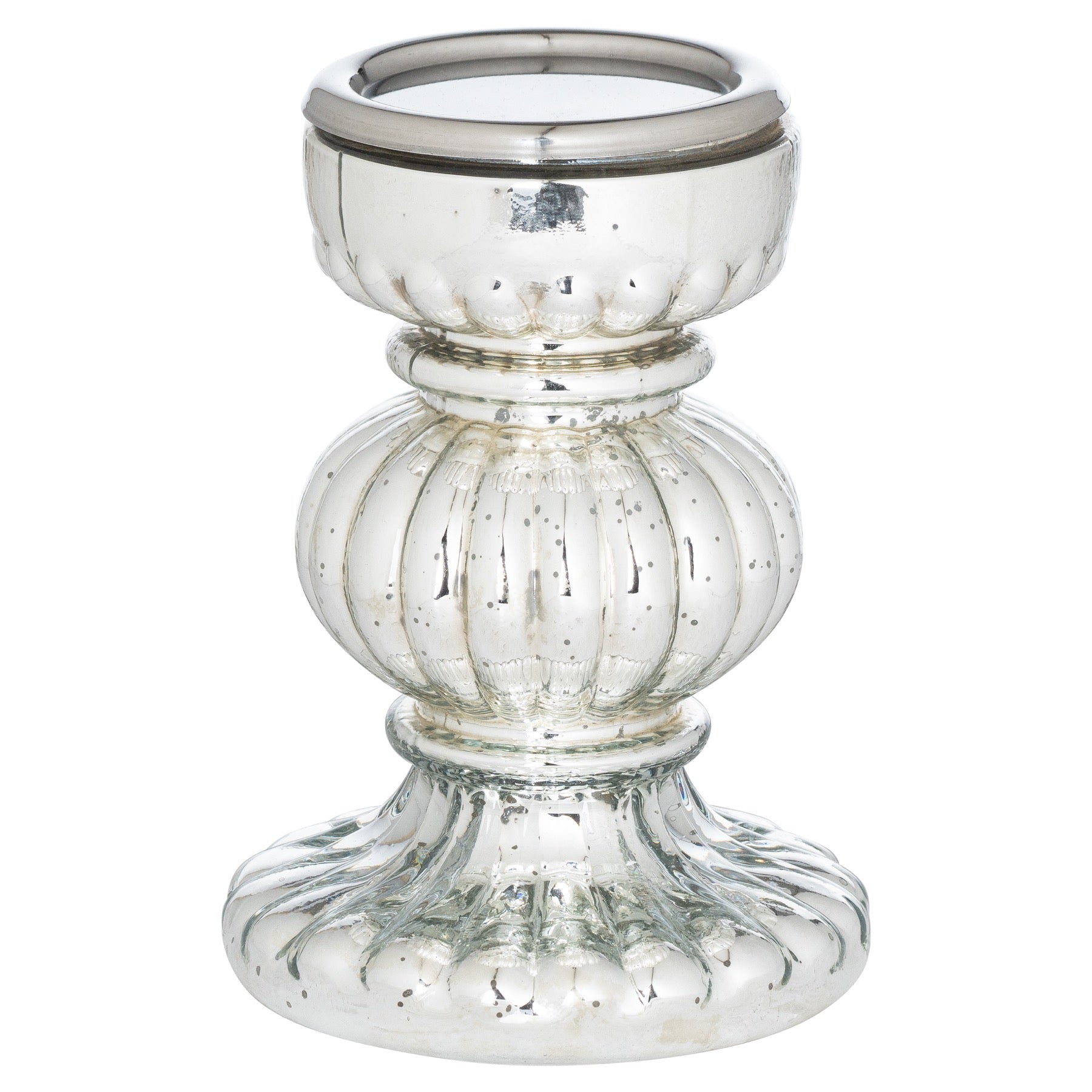 Mercury Effect Bonbon Large Candle Holder for Glamorous Decor - Darlington's Décor