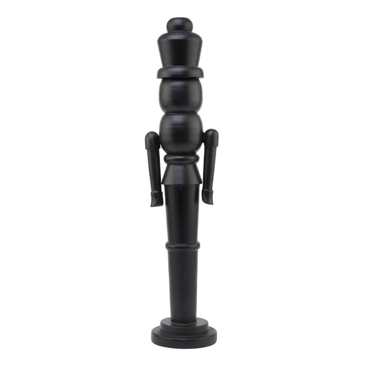 Minimalist Black Wooden Large Nutcracker Decoration Artistry - Darlington's Décor