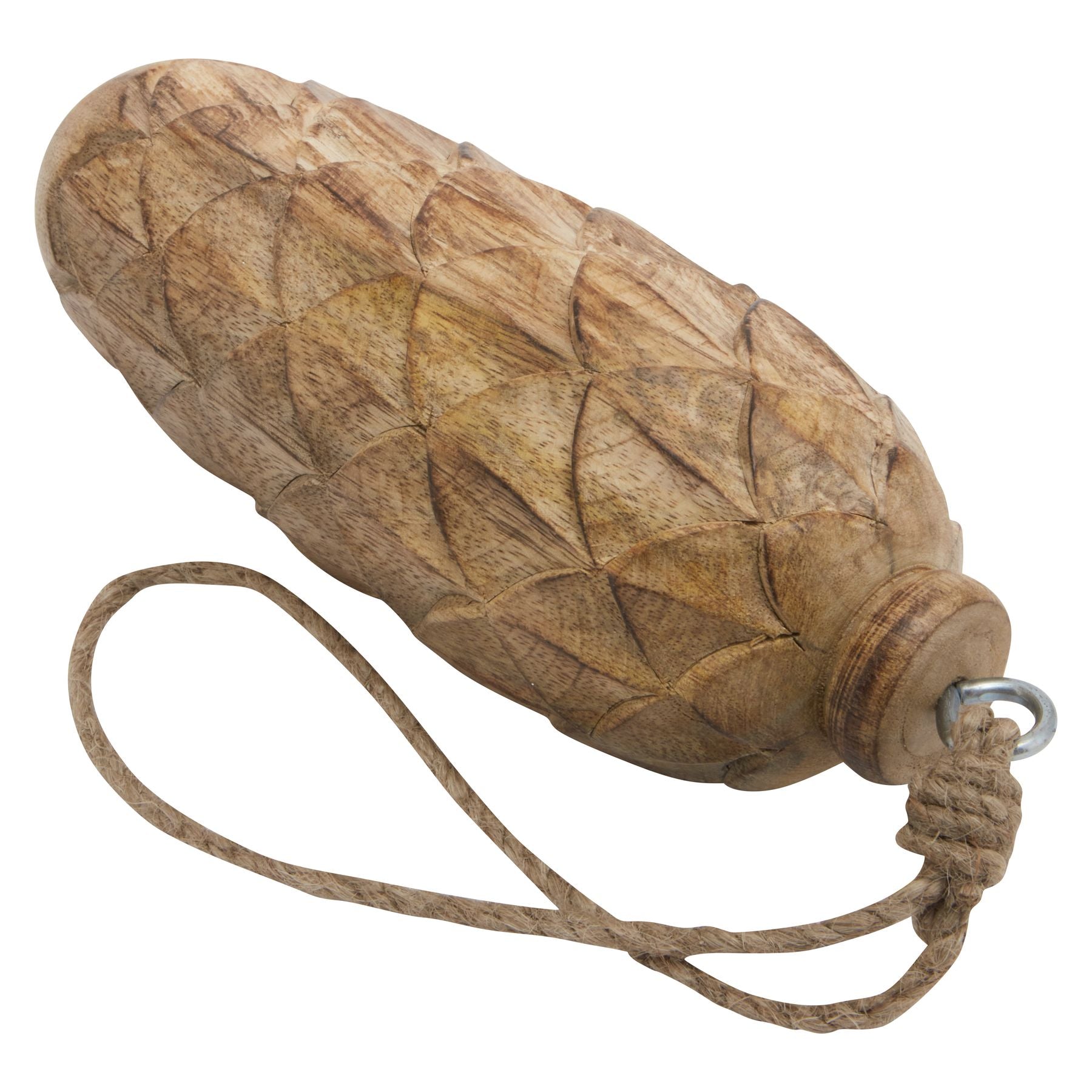 Natural Large Wooden Pine Cone Bauble for Rustic Decor - Darlington's Décor