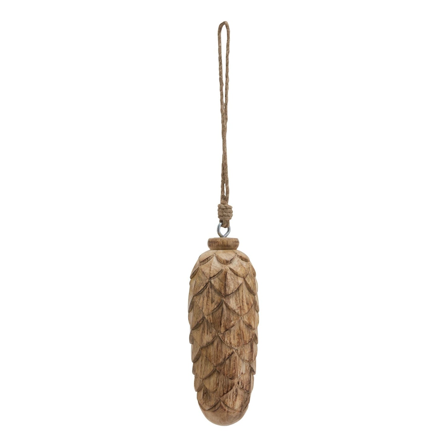Natural Large Wooden Pine Cone Bauble for Rustic Decor - Darlington's Décor