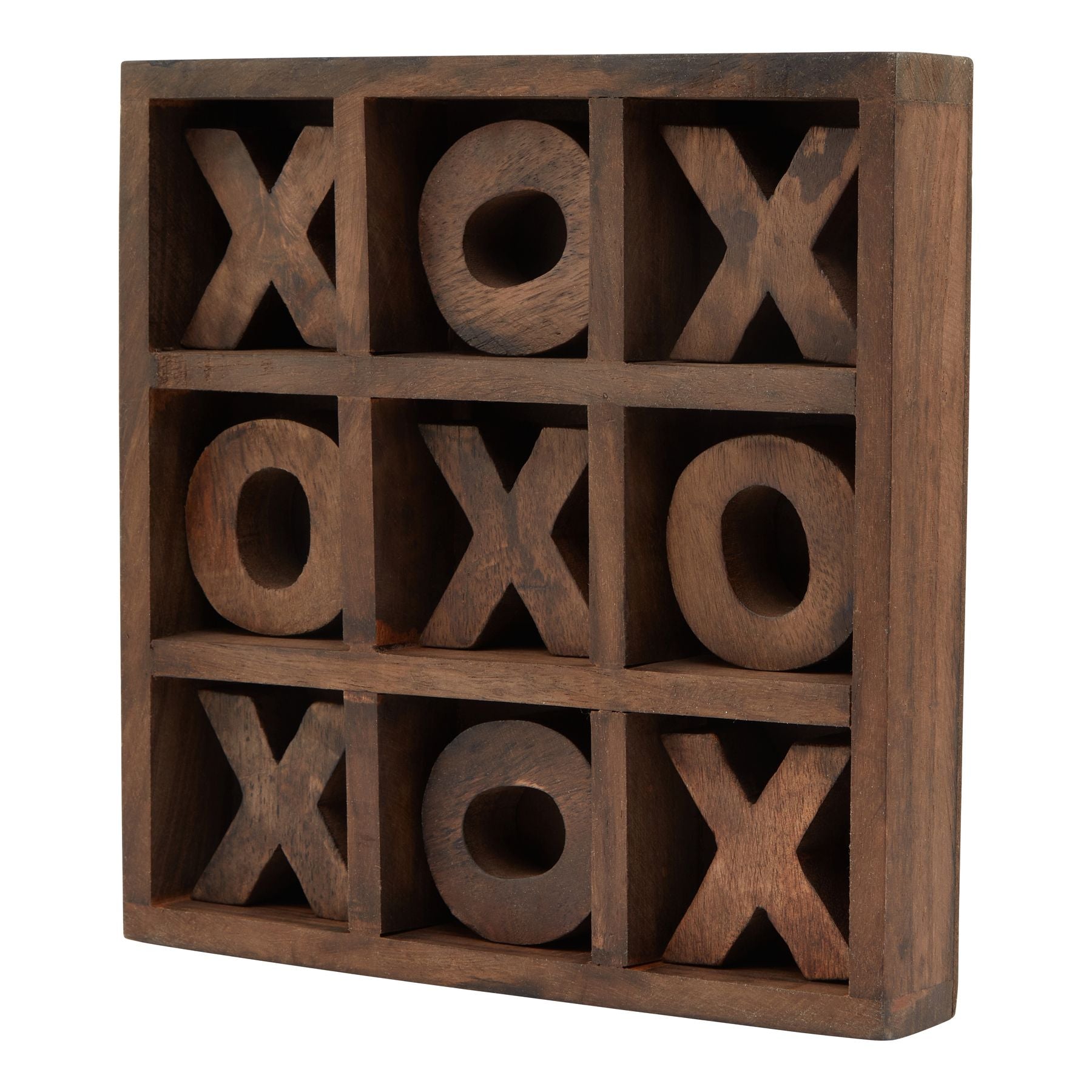 Natural Noughts And Crosses Game With Rustic Charm - Darlington's Décor