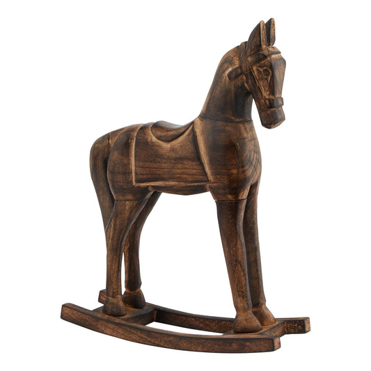 Natural Rocking Horse with Rustic Charm and Elegance - Darlington's Décor