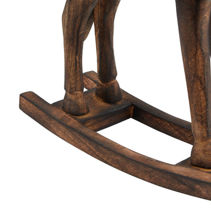Natural Rocking Horse with Rustic Charm and Elegance - Darlington's Décor