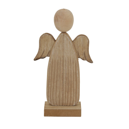 Natural Rustic Angel Figurine for Timeless Decor - Darlington's Décor