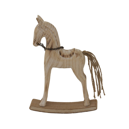 Natural Rustic Rocking Horse for Charming Home Decor - Darlington's Décor