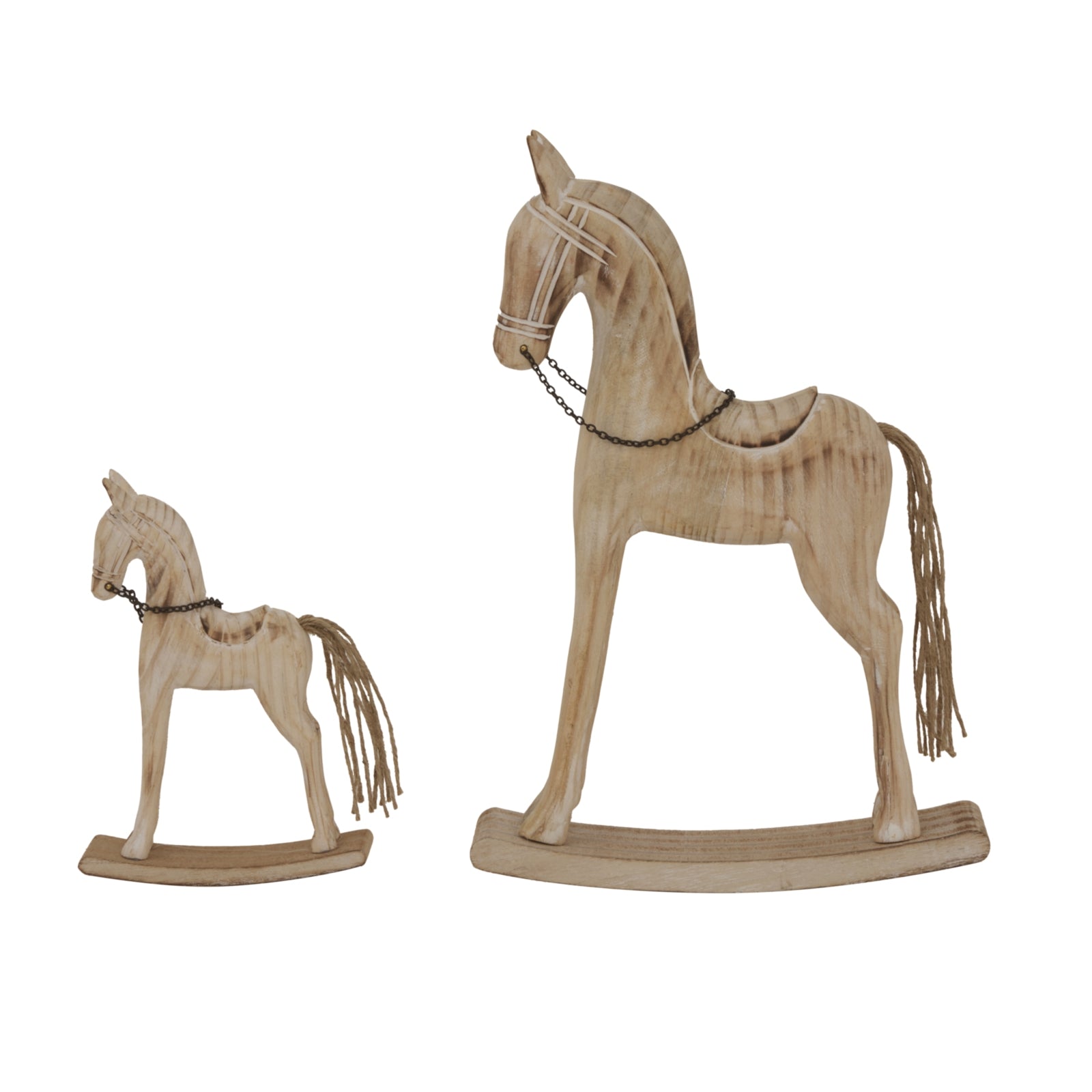 Natural Rustic Rocking Horse for Charming Home Decor - Darlington's Décor