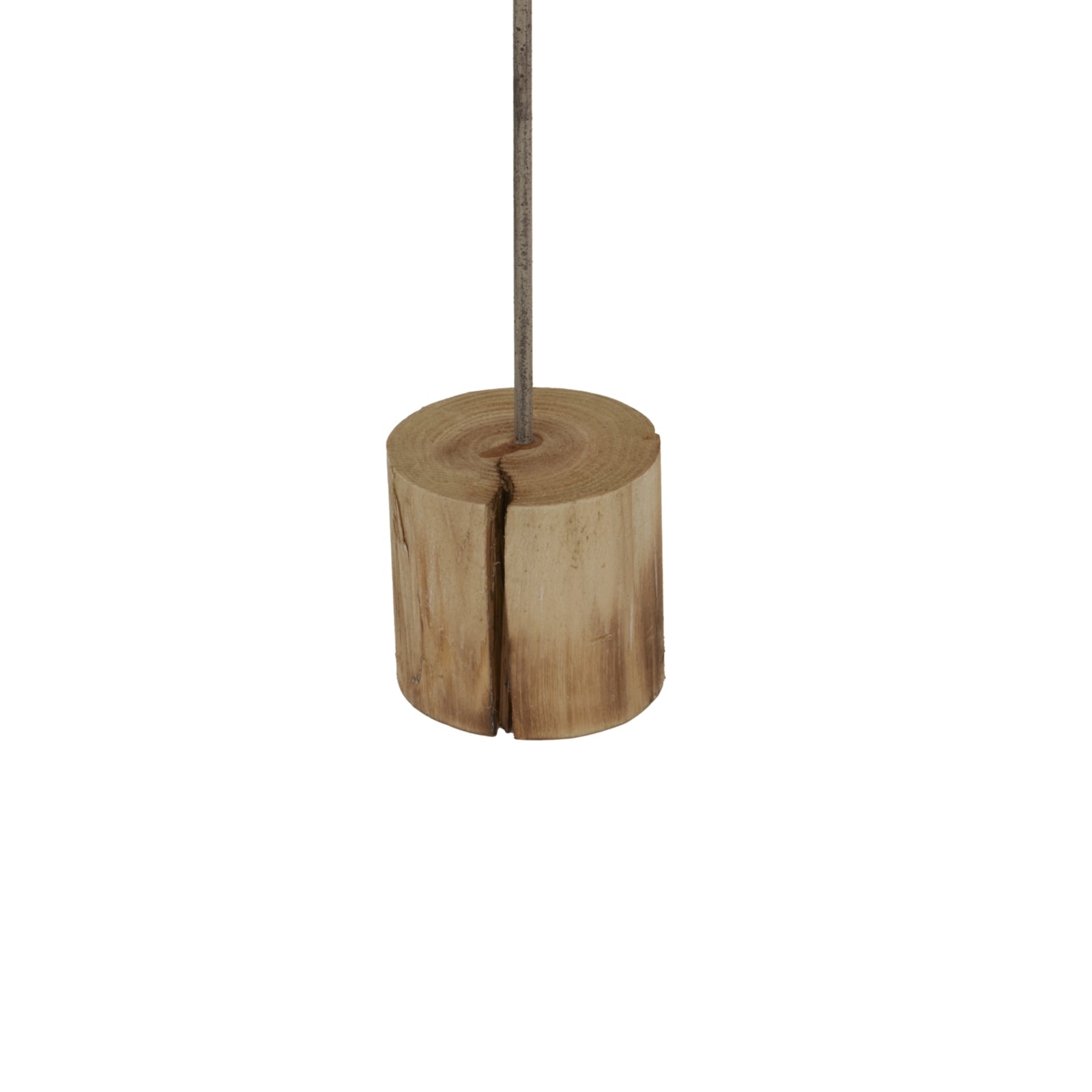 Natural Rustic Star On Wood Stand With Glass Votive Decor - Darlington's Décor