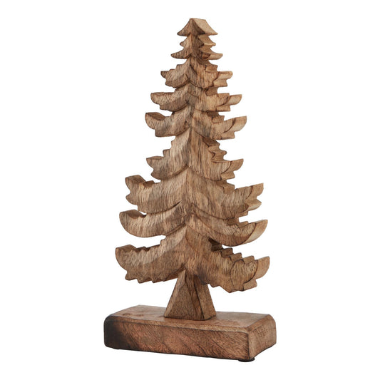 Natural Wooden Christmas Tree with Rustic Charm - Darlington's Décor