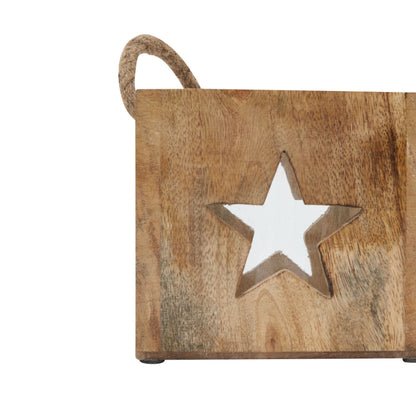 Natural Wooden Star Tealight Candle Holder for Cozy Decor - Darlington's Décor