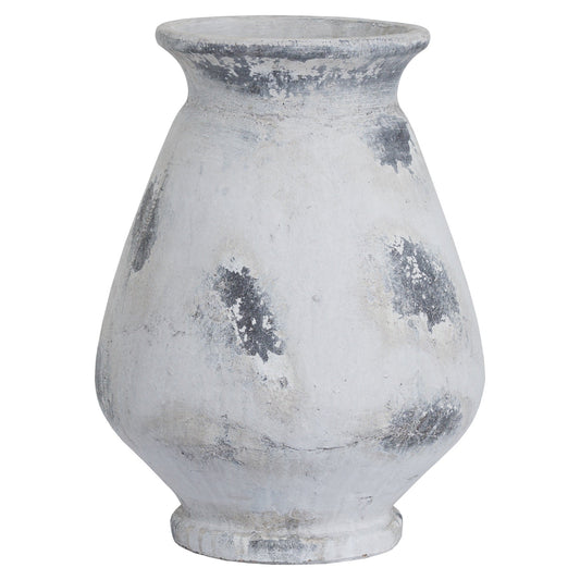 Naxos Large Antique White Vase for Timeless Elegance - Darlington's Décor