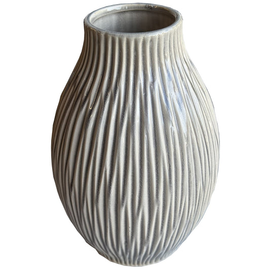 Pallida Collection Large Bulbous Fleck Vase for Modern Decor - Darlington's Décor