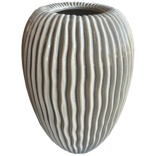 Pallida Collection Large Striped Vase for Elegant Spaces - Darlington's Décor