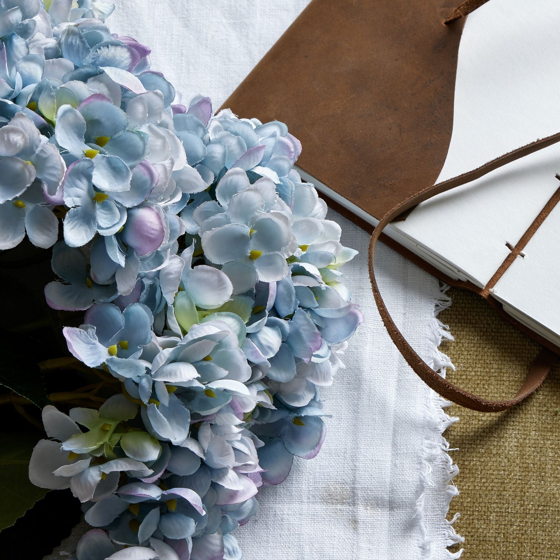 Realistic Blue Hydrangea Bunch for Timeless Decor - Darlington's Décor
