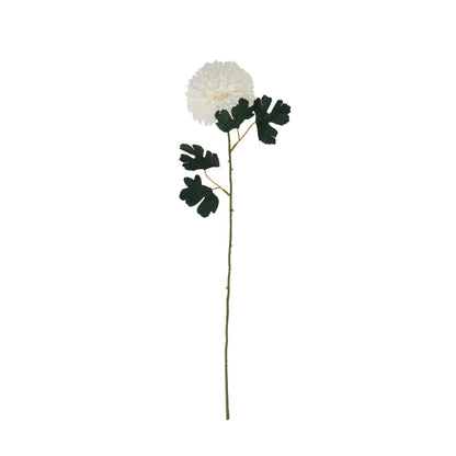 Realistic White Chrysanthemum Stem for Timeless Decor - Darlington's Décor