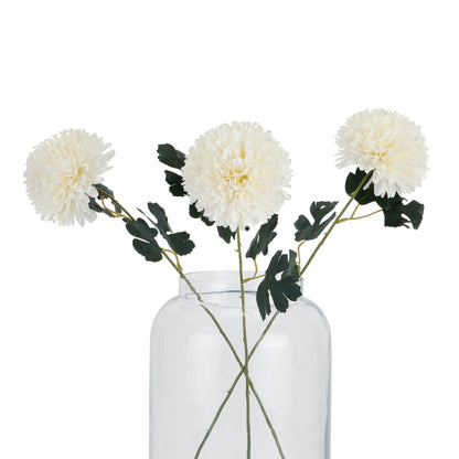 Realistic White Chrysanthemum Stem for Timeless Decor - Darlington's Décor
